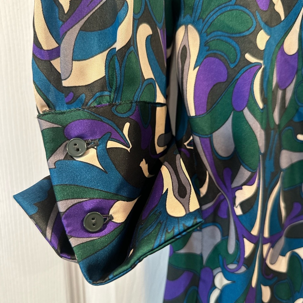 MANGO Abstract Print Wrap Mini Dress - Picture 6 of 8